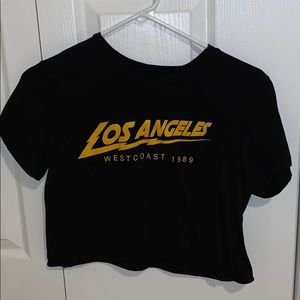 Los Ángeles west coast crop top